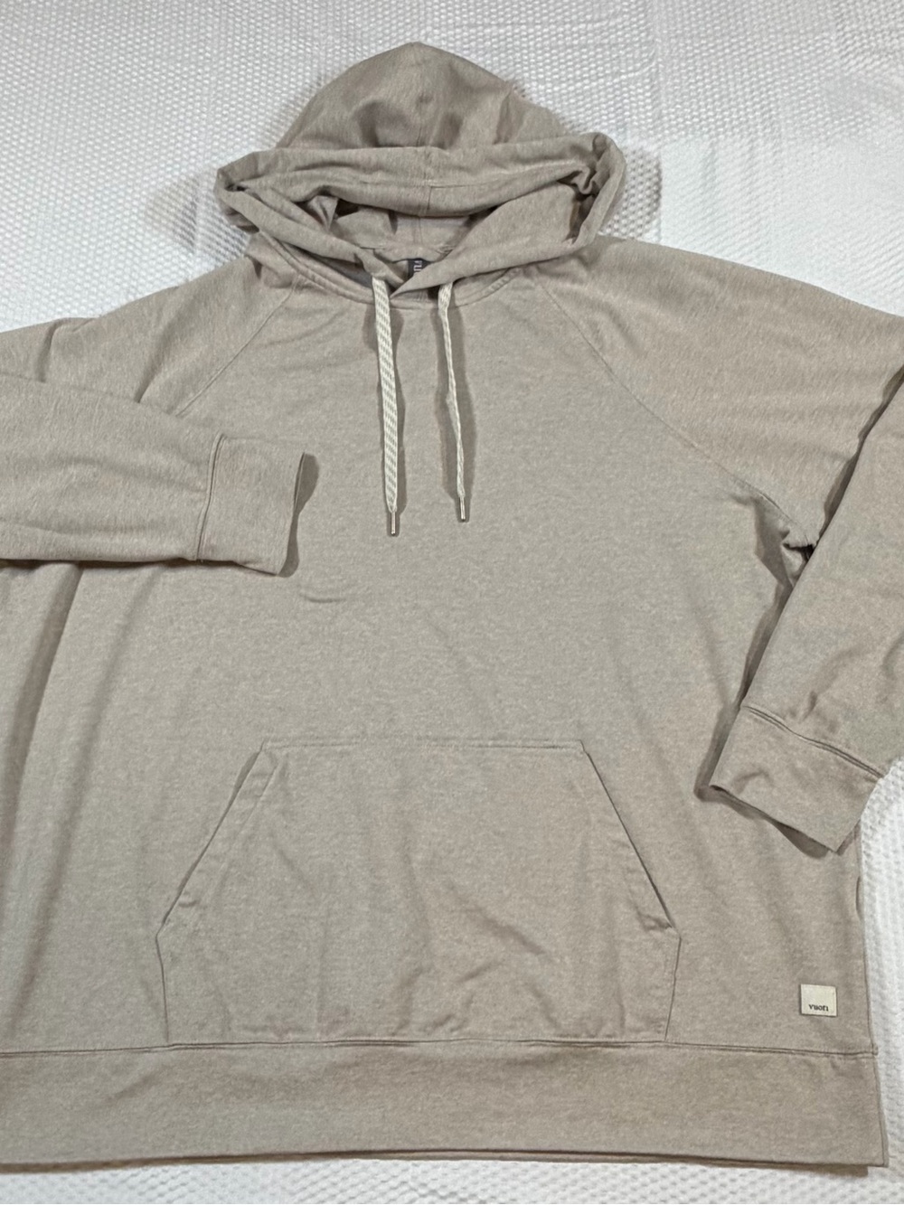 Vuori Women’s Halo Oversized Hoodie Medium DreamKnit Beige Taupe Heather VW279